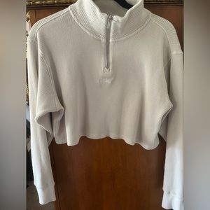 Kith waffle half zip up